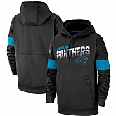 Carolina Panthers Nike Sideline Team Logo Performance Pullover Hoodie Black,baseball caps,new era cap wholesale,wholesale hats